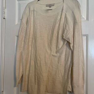 LOFT Cream Lightweight Sweater